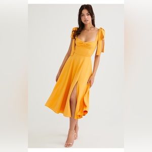 House of Cb Tangerine Midi Dress, Size S